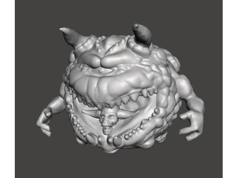 PAIN ELEMENTAL ATTACK CLASSIC DEMON MINIATURE MODEL FIGURE FOR FANTASY OR SCIFI GAMES RPG DND 3D Print Model