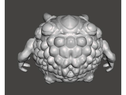 PAIN ELEMENTAL ATTACK CLASSIC DEMON MINIATURE MODEL FIGURE FOR FANTASY OR SCIFI GAMES RPG DND 3D Print Model