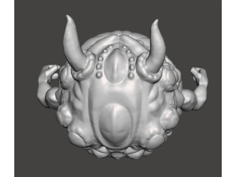 PAIN ELEMENTAL ATTACK CLASSIC DEMON MINIATURE MODEL FIGURE FOR FANTASY OR SCIFI GAMES RPG DND 3D Print Model