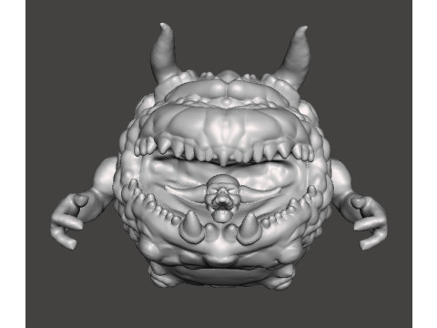 PAIN ELEMENTAL ATTACK CLASSIC DEMON MINIATURE MODEL FIGURE FOR FANTASY OR SCIFI GAMES RPG DND 3D Baskı Modeli