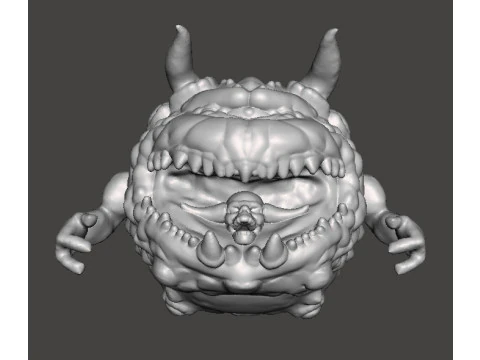 PAIN ELEMENTAL ATTACK CLASSIC DEMON MINIATURE MODEL FIGURE FOR FANTASY OR SCIFI GAMES RPG DND 3D Print Model