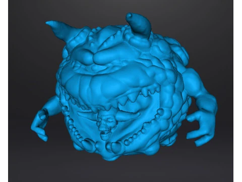 PAIN ELEMENTAL ATTACK CLASSIC DEMON MINIATURE MODEL FIGURE FOR FANTASY OR SCIFI GAMES RPG DND 3D Print Model