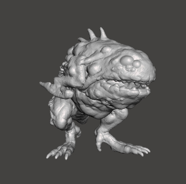 RE3 HUNTER GAMMA MONSTER MINIATURE MODEL FOR HORROR OR FANTASY GAMES RPG DND Model do druku 3D .c4d .max .obj .3ds .fbx .stl .blend