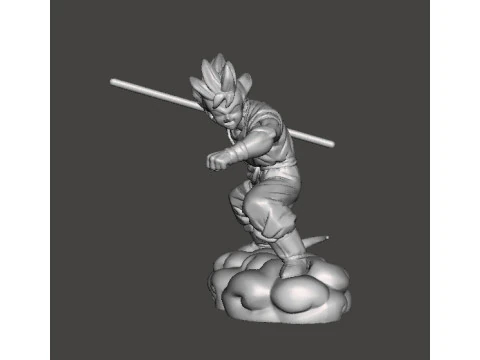 DB 孙悟空飞行光轮微型模型，适用于奇幻游戏角色扮演游戏 DND 3D 打印模型