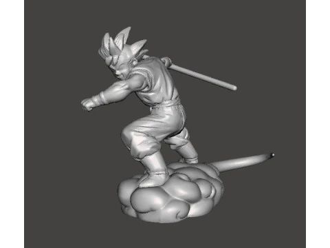 DB 孙悟空飞行光轮微型模型，适用于奇幻游戏角色扮演游戏 DND 3D 打印模型