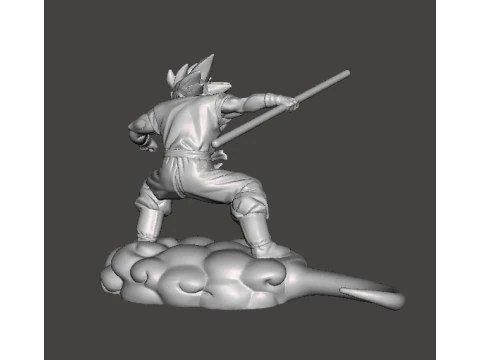 DB 孙悟空飞行光轮微型模型，适用于奇幻游戏角色扮演游戏 DND 3D 打印模型