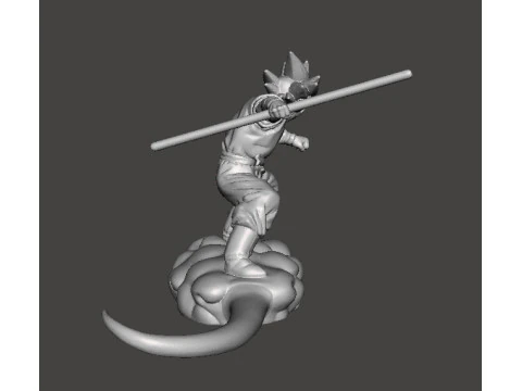 DB 孙悟空飞行光轮微型模型，适用于奇幻游戏角色扮演游戏 DND 3D 打印模型