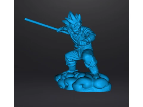 DB 孙悟空飞行光轮微型模型，适用于奇幻游戏角色扮演游戏 DND 3D 打印模型