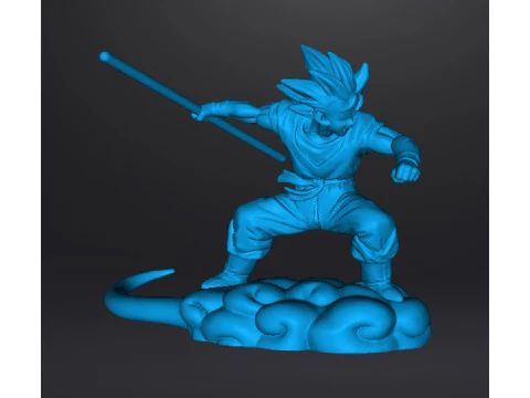DB 孙悟空飞行光轮微型模型，适用于奇幻游戏角色扮演游戏 DND 3D 打印模型