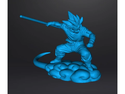 DB 孙悟空飞行光轮微型模型，适用于奇幻游戏角色扮演游戏 DND 3D 打印模型
