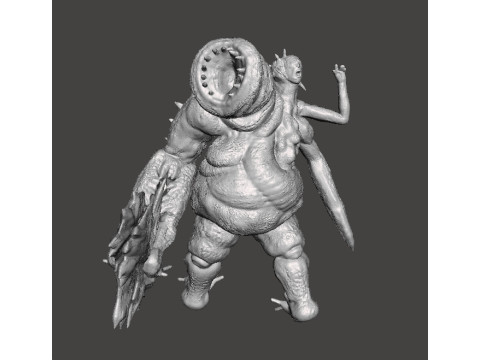 REREV SCAGDEAD MONSTER MINIATURE MODEL FOR HORROR OR FANTASY GAMES RPG DND 3D 打印模型