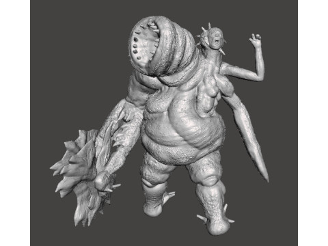REREV SCAGDEAD MONSTER MINIATURE MODEL FOR HORROR OR FANTASY GAMES RPG DND 3D 打印模型