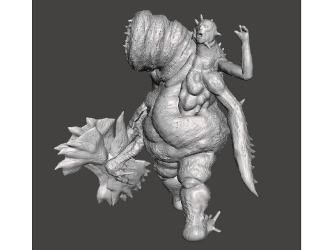 REREV SCAGDEAD MONSTER MINIATURE MODEL FOR HORROR OR FANTASY GAMES RPG DND 3D 打印模型