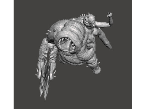 REREV SCAGDEAD MONSTER MINIATURE MODEL FOR HORROR OR FANTASY GAMES RPG DND 3D 打印模型