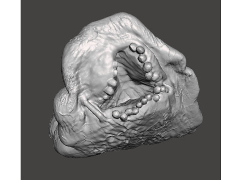 REREV GLOBSTER MONSTER MINIATURE MODEL FOR HORROR OR FANTASY GAMES RPG DND 3D Baskı Modeli
