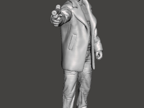 REV CHRIS BLACK COAT AGENT MINIATURE MODEL FOR HORROR OR SCIFI GAMES RPG DND Model Cetak 3D