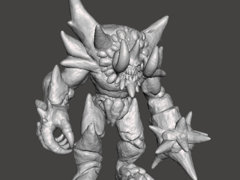 ICE DEMON MONSTER MINIATURE MODEL FOR FANTASY GAMES DND RPG 3D Принт Модель