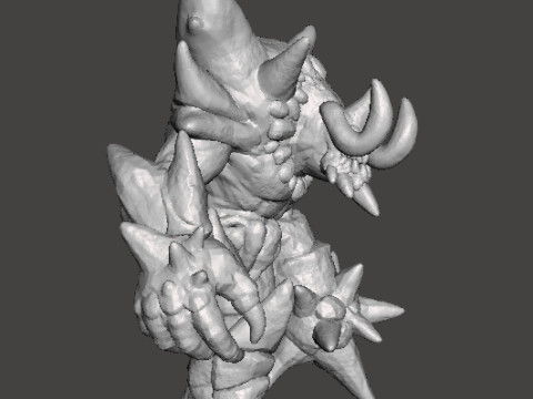 ICE DEMON MONSTER MINIATURE MODEL FOR FANTASY GAMES DND RPG 3D Принт Модель