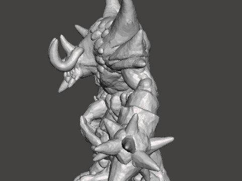 ICE DEMON MONSTER MINIATURE MODEL FOR FANTASY GAMES DND RPG 3D Принт Модель