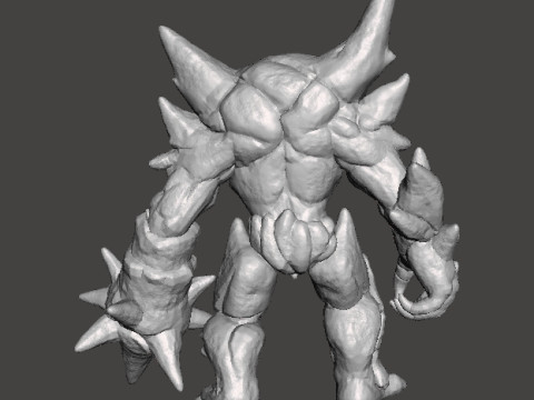 ICE DEMON MONSTER MINIATURE MODEL FOR FANTASY GAMES DND RPG 3D Принт Модель