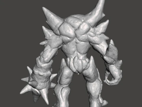 ICE DEMON MONSTER MINIATURE MODEL FOR FANTASY GAMES DND RPG 3D Print Model