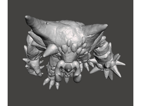 ICE DEMON MONSTER MINIATURE MODEL FOR FANTASY GAMES DND RPG 3D Принт Модель