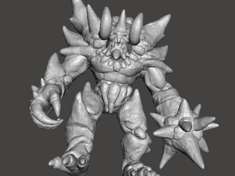 ICE DEMON MONSTER MINIATURE MODEL FOR FANTASY GAMES DND RPG 3D Принт Модель