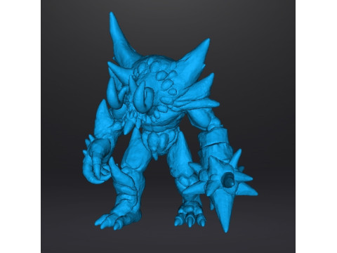 ICE DEMON MONSTER MINIATURE MODEL FOR FANTASY GAMES DND RPG 3D Принт Модель