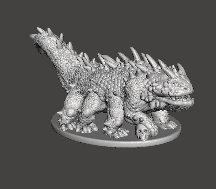 BASILISK MONSTER MINIATURE MODEL FOR FANTASY GAMES DND RPG 3D Print Model .c4d .max .obj .3ds .fbx .stl .blend 