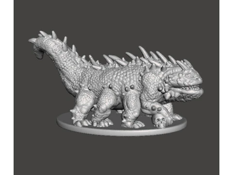 BASILISK MONSTER MINIATURE MODEL FOR FANTASY GAMES DND RPG 3D Print Model