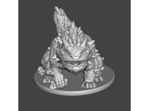 BASILISK MONSTER MINIATURE MODEL FOR FANTASY GAMES DND RPG Modelo de Impressão 3D