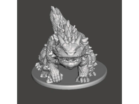 BASILISK MONSTER MINIATURE MODEL FOR FANTASY GAMES DND RPG 3D Print Model