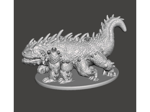 BASILISK MONSTER MINIATURE MODEL FOR FANTASY GAMES DND RPG Modelo de Impressão 3D