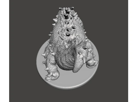 BASILISK MONSTER MINIATURE MODEL FOR FANTASY GAMES DND RPG 3D Print Model