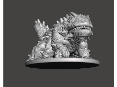 BASILISK MONSTER MINIATURE MODEL FOR FANTASY GAMES DND RPG 3D Print Model