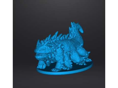 BASILISK MONSTER MINIATURE MODEL FOR FANTASY GAMES DND RPG Modelo de Impressão 3D