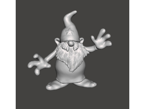 WIZARDS AVATAR THE GOOD WIZARD MINIATURE MODEL FOR FANTASY GAMES RPG DND 3D 打印模型