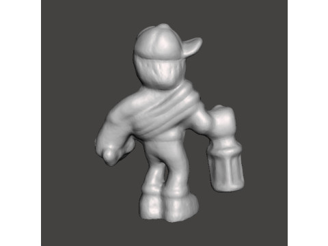 MIGHTYMAX MAX HERO WITH SWORD AND LANTERN 1992 PVC FIGURE MINIATURE TOY 3D Baskı Modeli