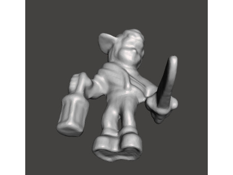 MIGHTYMAX MAX HERO WITH SWORD AND LANTERN 1992 PVC FIGURE MINIATURE TOY 3D Baskı Modeli