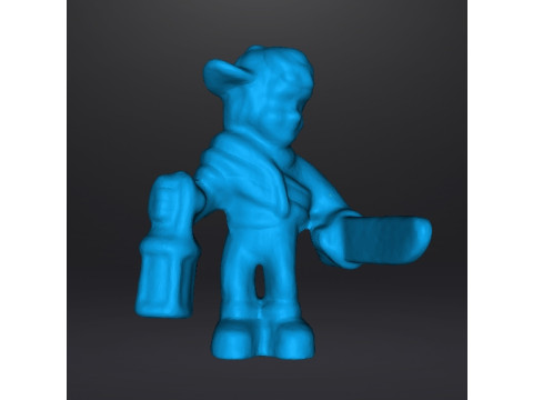 MIGHTYMAX MAX HERO WITH SWORD AND LANTERN 1992 PVC FIGURE MINIATURE TOY 3D Baskı Modeli