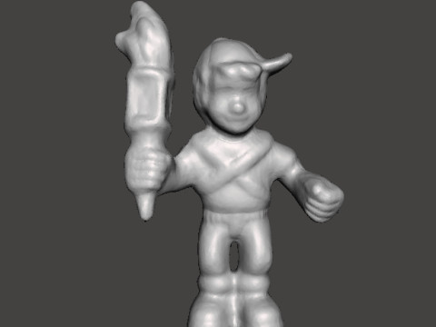 MIGHTYMAX MAX HERO WITH TORCH 1992 PVC FIGURE MINIATURE TOY 3D 打印模型