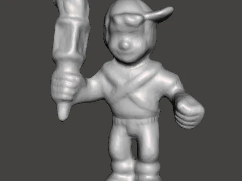 MIGHTYMAX MAX HERO WITH TORCH 1992 PVC FIGURE MINIATURE TOY 3D Print Model