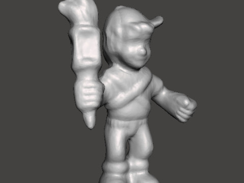 MIGHTYMAX MAX HERO WITH TORCH 1992 PVC FIGURE MINIATURE TOY 3D 프린트 모델