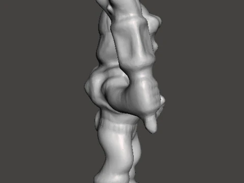 MIGHTYMAX MAX HERO WITH TORCH 1992 PVC FIGURE MINIATURE TOY 3D Print Model