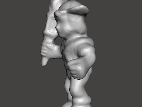 MIGHTYMAX MAX HERO WITH TORCH 1992 PVC FIGURE MINIATURE TOY 3D Print Model