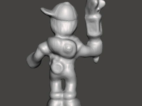 MIGHTYMAX MAX HERO WITH TORCH 1992 PVC FIGURE MINIATURE TOY 3D Print Model