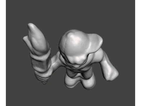 MIGHTYMAX MAX HERO WITH TORCH 1992 PVC FIGURE MINIATURE TOY 3D Print Model