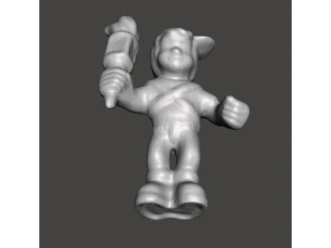 MIGHTYMAX MAX HERO WITH TORCH 1992 PVC FIGURE MINIATURE TOY 3D Print Model