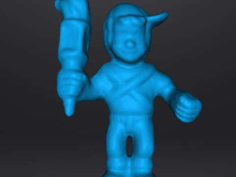 MIGHTYMAX MAX HERO WITH TORCH 1992 PVC FIGURE MINIATURE TOY 3D Print Model