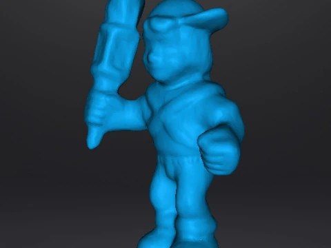 MIGHTYMAX MAX HERO WITH TORCH 1992 PVC FIGURE MINIATURE TOY 3D Print Model